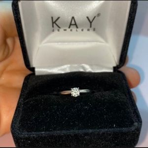 1/4 ct Diamond Solitaire in 14K White Gold